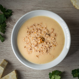 Supa crema de telina cu nuci