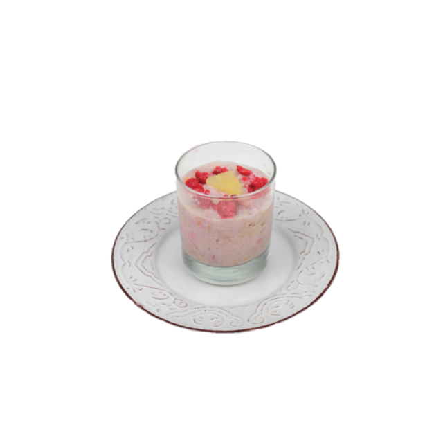 Gris cu lapte, ananas si zmeura 120g