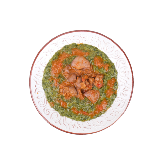 A. Ficatei de pui cu spanac 350g