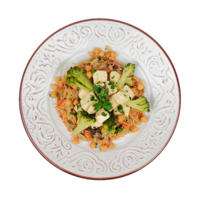 Noodles cu tofu, creveti si legume 250g