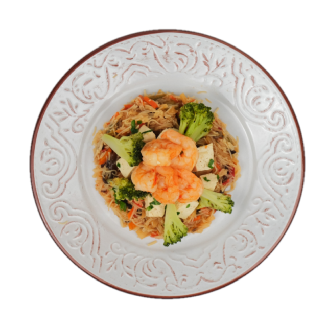 Noodles cu tofu, creveti si legume 250g/350g/500g