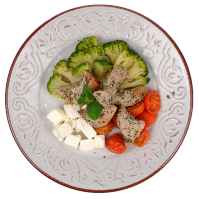 Lemon & Herb Chicken cu cartofi și broccoli 350g