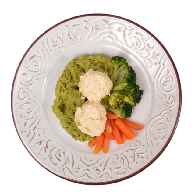 Bilute tofu cu piure de mazare, broccoli si morcovi baby250g/350g/500g