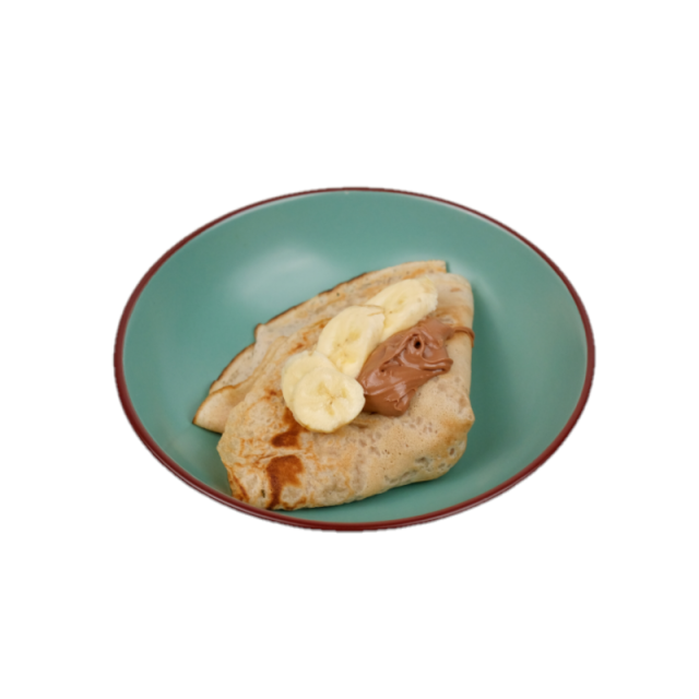 Clatite din faina integrala cu banane, unt de arahide 200g