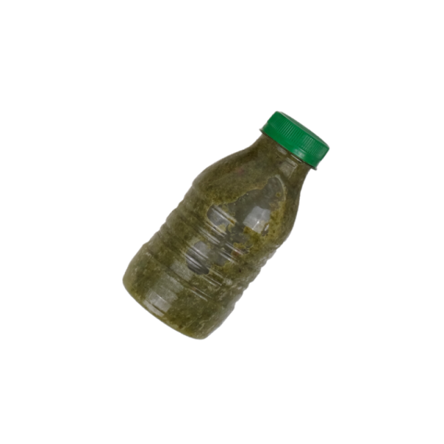 Smoothie cu banana, spanac, mar verde, kiwi, spirulina si pudra de kale 330ml