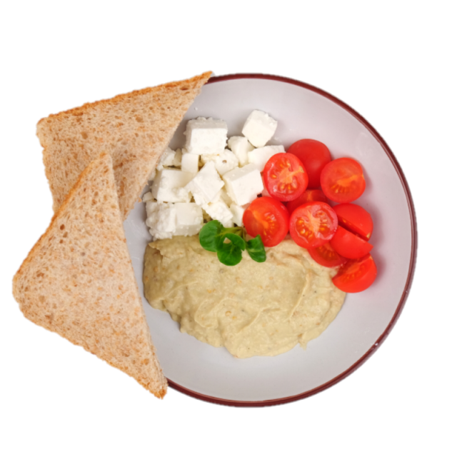 Pasta de vinete cu rosii cherry si branza telemea 200g/300g/400g