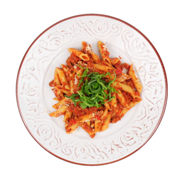 Penne integrale cu ragu de vita 250g
