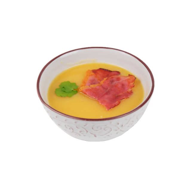 Supa crema de conopida cu bacon si caju maruntit 350ml