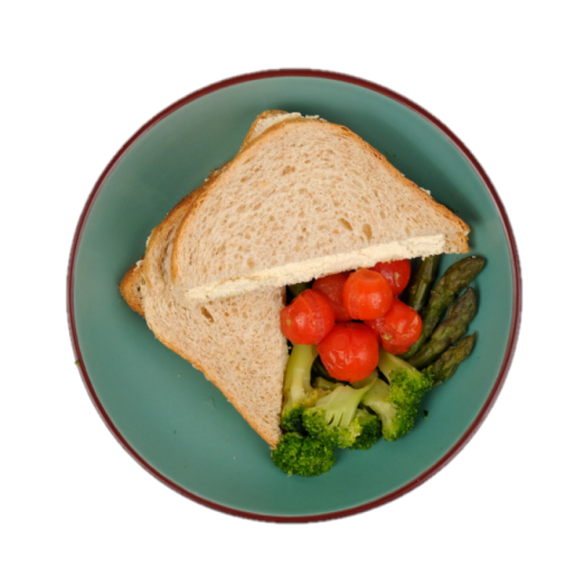 Hummus cu sparanghel, broccoli și roșii 200g/300g/400g