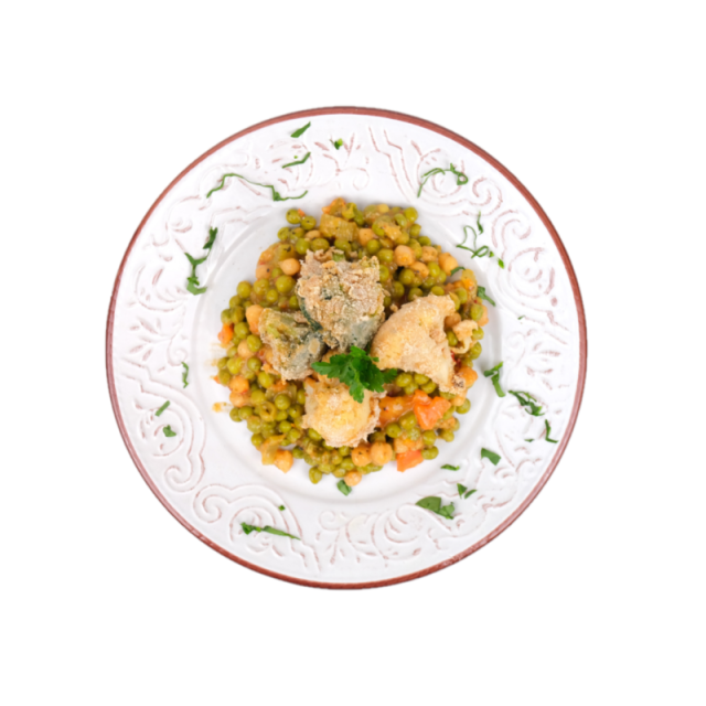 Broccoli si conopida pane cu mancare de mazare cu naut 250g/350g/500g