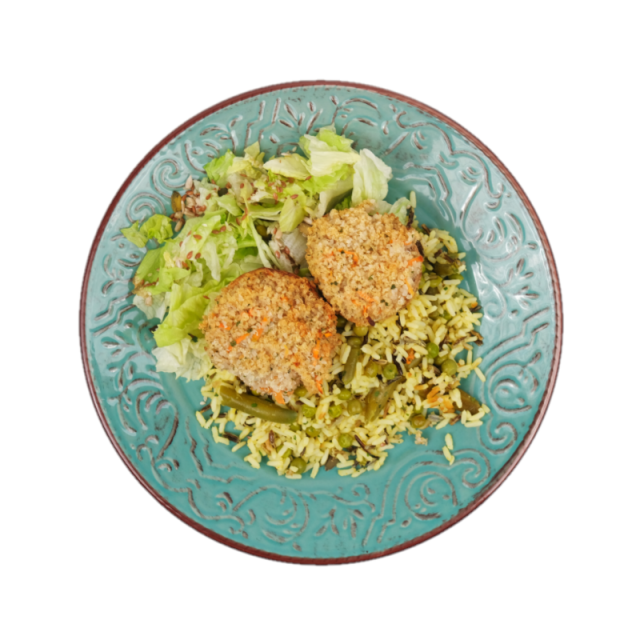 Ciuperci la cuptor umplute cu quinoa, orez salbatic, salata verde si mix de seminte 250g/350g/500g